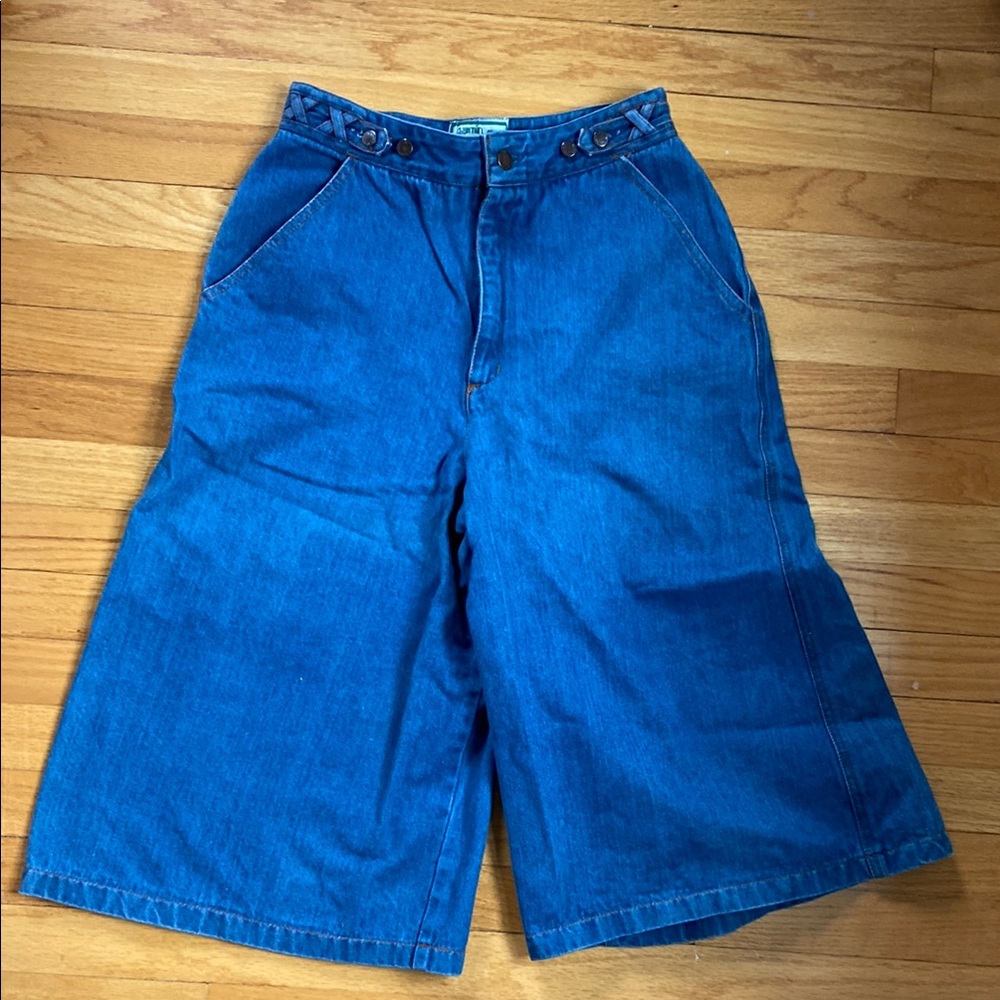 Vintage denim culottes
